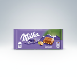 Шоколадная плитка Milka «с дроблёным фундуком», 100 г (Германия)
