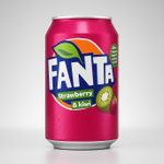 Газированная вода Fanta Strawberry &amp; Kiwi (Клубника &amp; Киви), 330 мл (ж/б), Германия