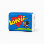 Жвачка Love is… Банан-Клубника 4,2 г — жевательная резинка в индивидуальной упаковке (Турция)