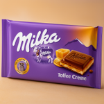 Шоколадная плитка Milka Toffee Creme, 100 г (плитка, Германия)