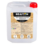 Лак универсальный для дерева, по камню, по кирпичу МАТОВЫЙ бесцветный Braiton Paint акриловый ВД 1.00