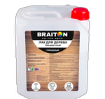 Лак для дерева ГЛЯНЦЕВЫЙ бесцветный Braiton Paint акриловый ВД 10.00