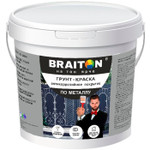 Грунт-краска по металлу АНТИКОРРОЗИЙНАЯ Braiton Paint чёрная 12.00