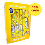 Жевательная конфета кисло-сладкая 15% сока Suanzuibang Candy, со вкусом манго с молочной начинкой, 15гр. (30шт. в блоке)