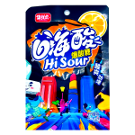 Леденцы кислые Jixianghu. Hi Sour. взрывоопасно, со вкусом апельсина, 20 гр, (20шт. в блоке)
