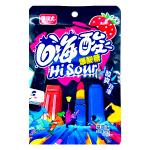 Леденцы кислые Jixianghu. Hi Sour. взрывоопасно, со вкусом клубники, 20 гр, (20шт. в блоке)