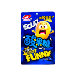 Леденцы кислые Luxng. Funny. Испуганный манго, со вкусом манго, 20 гр, (20шт. в блоке / 12уп. в коробке)