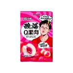 Жевательный мармелад кислый и освежающий Q Fruit pulp. Кислотный взрыв (мальчик), со вкусом персика, 24гр., (20шт./уп.; 12уп./кор.)