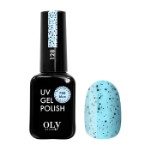 Olystyle Гель-лак для ногтей OLS UV, перепелиное яйцо, тон 128 egg blue