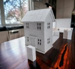 Сборная модель Двухэтажный домик для моделирования и диорам.