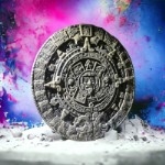 Панно на стену, Календарь индейцев Майя, декор с предсказанием затмений, лунный календарь