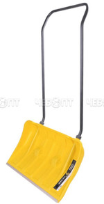 Движок для уборки снега пластиковый АЙСЛЕНД ЭКСПЕРТ на КОЛЕСИКАХ стальная ручка, цанговое сборно/разборное соединение [440*796] [3] КОВРОВ