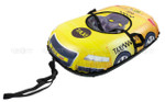 Санки-ватрушка (тюбинг) ОВАЛЬНЫЙ ТАКСИ на молнии 1,18*0,83 м (верх БАНЕР+низ ТЕНТ ПВХ 550 гр/кв.м, усилен камера) ДО 95 кг, ИНД КОРОБКА[5⁄180] СобПр
