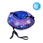 Санки-ватрушка (тюбинг) МЕРЦАШКА на молнии D-0,85м, диод.нить (верх БАНЕР Рис+низ ТЕНТ 550гр/кв.м, усилен камера)ДО 75кг, ИНДИВИД КОРОБКА[5⁄180] СобПр