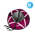 Санки-ватрушка (тюбинг) СВЕТЯШКА на молнии D-0,85м, Светооражающая лента(верх+низ ТЕНТ 550 гр/кв.м, усилен камера)ДО 75кг,ИНДИВИД КОРОБКА[5⁄180] СобПр