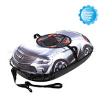 Санки-ватрушка (тюбинг) ОВАЛЬНЫЙ МЕРСЕДЕС на молнии 1,18*0,83м (верх БАНЕР+низ ТЕНТ ПВХ 550 гр/кв.м, усилен камера) ДО 95 кг, ИНД КОРОБКА[5⁄180] СобПр