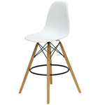Барный стул Barneo N-11 LongMold белый, Eames style