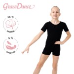 Купальник для гимнастики и танцев Grace Dance, р. 30, цвет чёрный