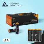 Батарейка солевая Luazon Heavy Duty, AA, R6, спайка, 4 шт