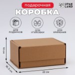 Коробка самосборная 22 х 16,5 х 10 см