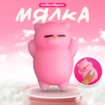 Антистресс игрушка - мялка «Кошечка», цвет светло-розовый