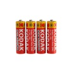 Батарейка солевая Kodak Super Heavy Duty, AA, R6-4S, 1.5В, спайка, 4 шт.