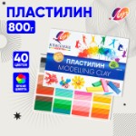 Пластилин 40 цветов 800 г “Классика”