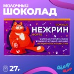 Шоколад молочный “Нежрин - форте”, 27 г