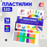 Пластилин 16 цветов 320 г “Классика”