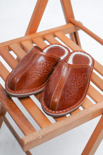 BOGTS Тапочки кожаные без пятки Bogts (коричневый )