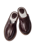 BOGTS Тапочки кожаные без пятки Bogts (шоколадный)
