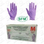 Нитриловые перчатки SFM Голубые , Фиолетовые 100 парные