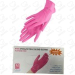 Нитриловые перчатки Розовые wally plastic