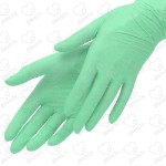 Перчатки нитриловые зеленые Wally Plastic
