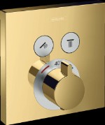 Термостат для душа Hansgrohe ShowerSelect 15763990, золото