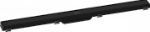 Внешняя часть слива для душа Hansgrohe RainDrain Match 56040670 90 см, матовый черный, с регулировкой по высоте