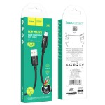 Кабель Hoco X89 Wind charging data cable Micro(packaged) - Black