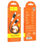 Кабель Hoco X82 iP PD silicone charging data cable - Black