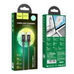 Кабель hoco X14 Double speed 60W charging data cable Type-C to Type-C (L=1M) - Black