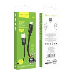 Кабель Hoco X89 Wind charging data cable iP(packaged) - Black