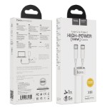 Кабель hoco X51 High-power 100W charging data cable Type-C to Type-C (L=1M) - White