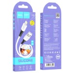 Кабель Hoco X82 iP silicone charging data cable - White