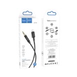 Кабель AUX hoco UPA19 digital audio conversion cable for iP - Black (iP male connector to DC3.5 male connector)