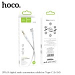 Кабель hoco AUX UPA19 digital audio conversion cable for Type-C (Type-C male connector to DC3.5 male connector) - Silver