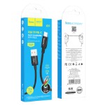 Кабель Hoco X89 Wind charging data cable Type-C(packaged) - Black