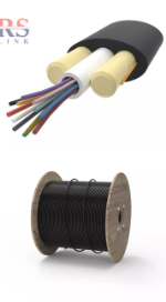Плоский диэлектрический оптоволоконный кабель RS-Link-GYFXTBY-12, 12 волокон (Катушка 2 км) (001112)