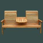 Садовая скамья с центральным столиком