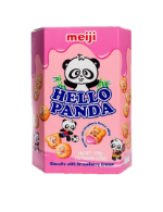 Печенье Meiji Hello Panda с клубничной начинкой 20 гр (12 шт)*12