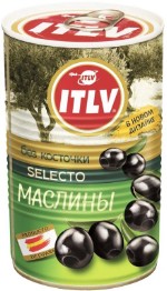 Маслины ITLV без косточки Selecto 425мл