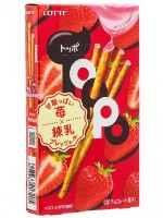 Палочки бисквитные ТОППО с клубничной начинкой, Lotte 40гр